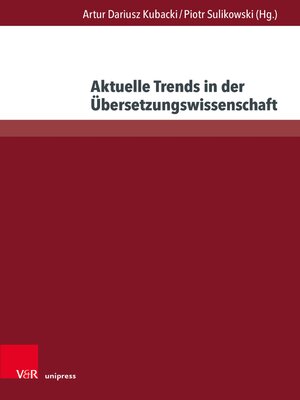 cover image of Aktuelle Trends in der Übersetzungswissenschaft